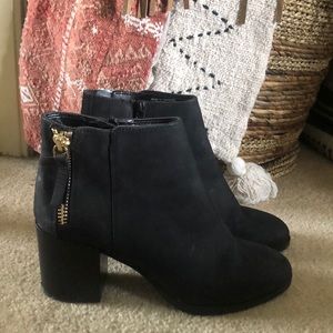 Also black booties